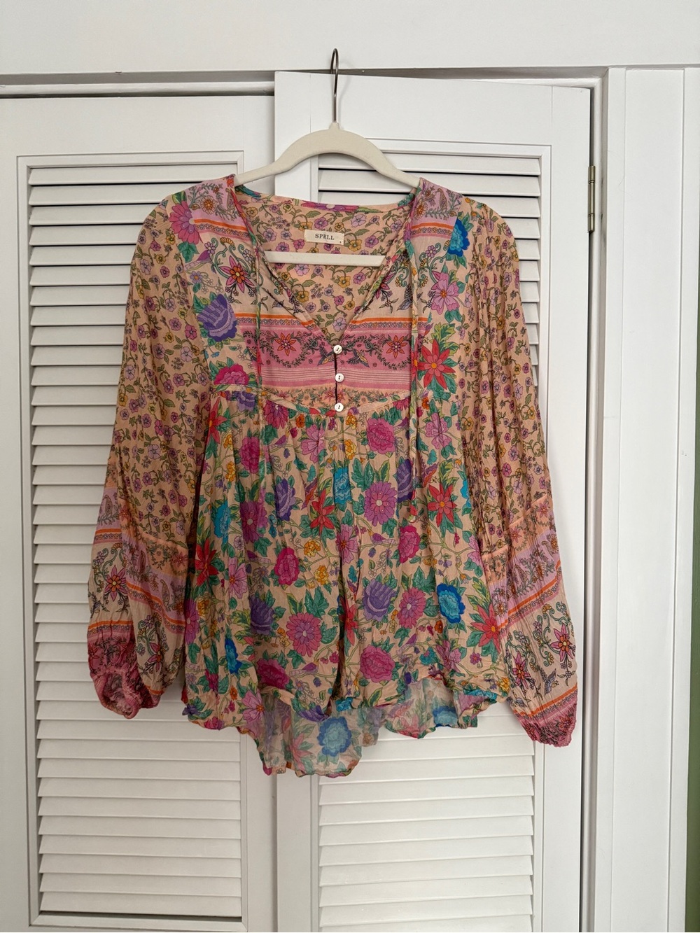 Spell Mossy Boho Spring Garden Blouse - Picture 3 of 5